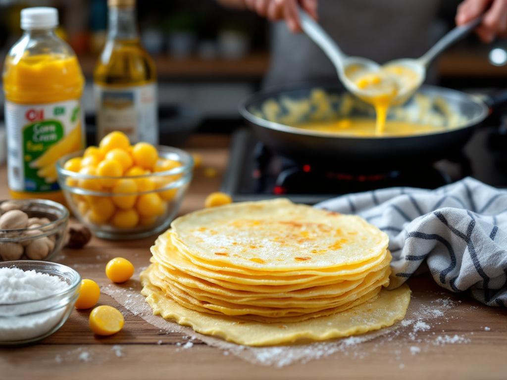 Crêpes au maïs