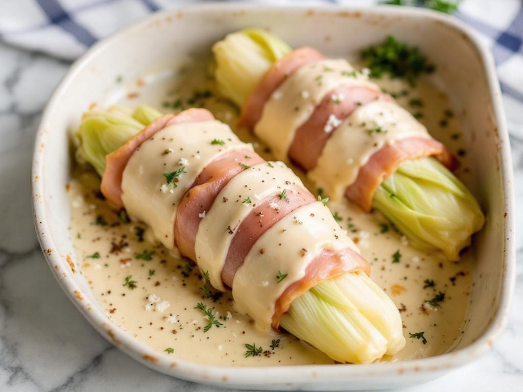 Endives au jambon
