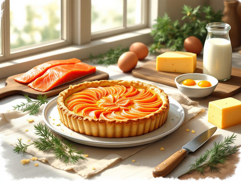 Quiche au saumon